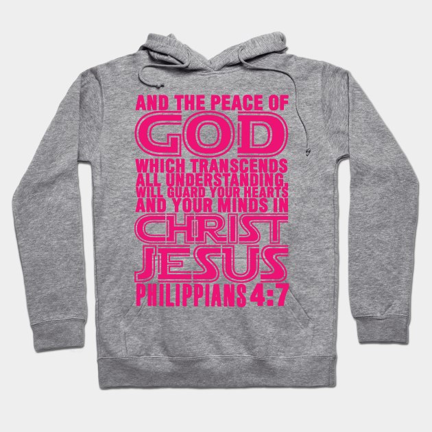 Philippians 4:7 Hoodie by Plushism